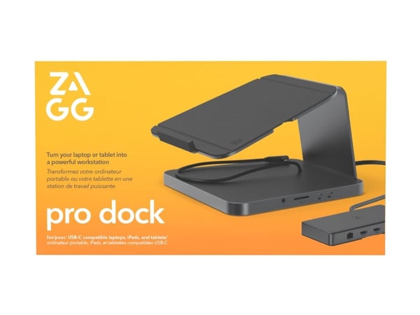 ZAGG Pro - Dockningsstation - USB-C - HDMI - 10Mb LAN - Europa