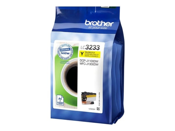Brother LC3233Y - Mørkegul - original - skriverpatron - for Brother DCP-J1100DW, MFC-J1300DW