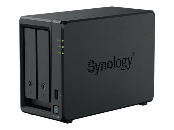 Synology Disk Station DS725+ - NAS-server - RAID JBOD, 0, 1, 5, 6, 10 - RAM 4 GB - 2.5 Gigabit Ethernet - iSCSI støtte