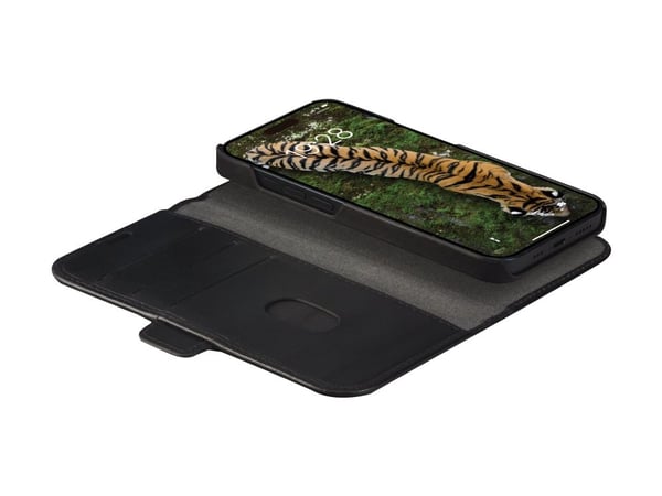 dbramante1928 Lynge, Folio-kotelo, Apple, iPhone 15, Musta