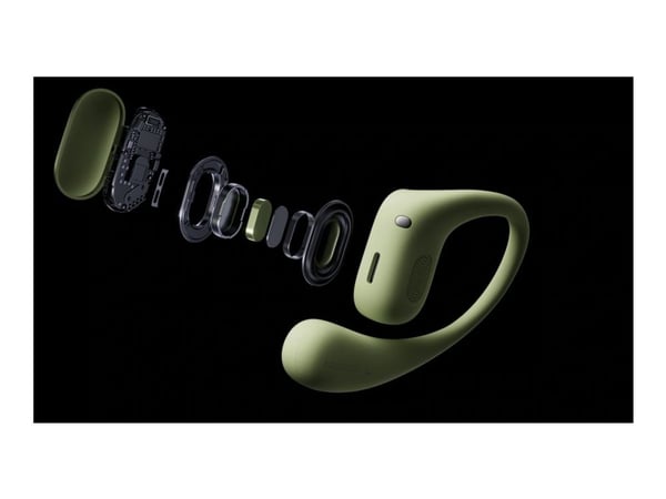 Huawei FreeArc - True wireless-hörlurar med mikrofon - öppet öra - montering över örat - Bluetooth - grön