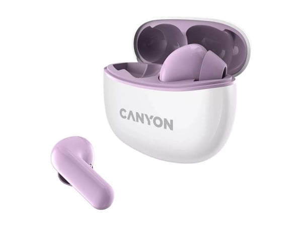 Canyon TWS-5 - Ægte trådløse øretelefoner med mik. - i øret - Bluetooth - lilla