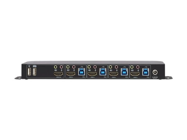 Eaton Tripp Lite series HDMI USB KVM Switch 4-Port 4K 60Hz HDR HDCP 2.2 IR USB Sharing - Omkopplare för tangentbord/video/mus/ljud/USB - 4 x KVM/lj...
