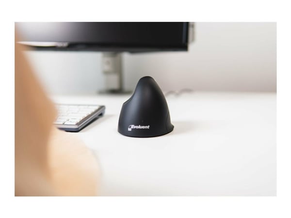 Bakker Elkhuizen Evoluent Vertical Mouse - Vertikal mus - høyrehendt - optisk - 5 knapper - kablet - PS/2, USB