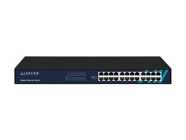 Lanview - Switch - smart - 24 x 10/100/1000 - stasjonær, rackmonterbar