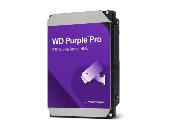 WD Purple Pro WD8002PURP - Hårddisk - 8 TB - övervakning, smart video - inbyggd - 3.5" - SATA 6Gb/s - 7200 rpm - buffert: 256 MB