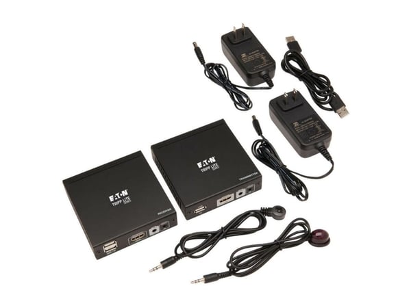 Eaton Tripp Lite Series HDMI HDBaseT KVM Console Extender over Cat6 - 2 USB Ports, IR, 4K @ 30 Hz, 1080p 70 m - Video/lyd/infrarød/USB-utvider - ov...