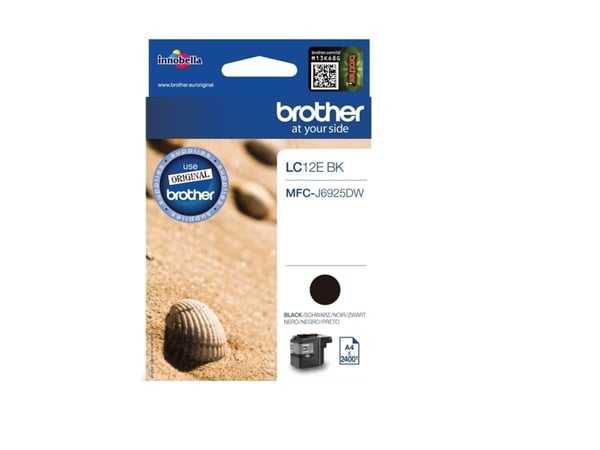 Brother LC12EBK, 2400 sivua, 1 kpl, Kertapakkaus