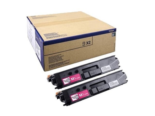 Brother TN329M - 2-pack - magenta - original - tonerpatron - for Brother DCP-L8450CDW