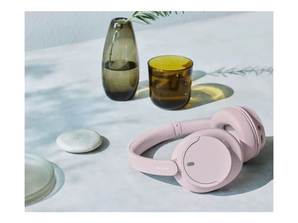 Sony WH-CH720N - Hörlurar med mikrofon - fullstorlek - Bluetooth - trådlös, kabelansluten - aktiv brusradering - 3,5 mm kontakt - rosa