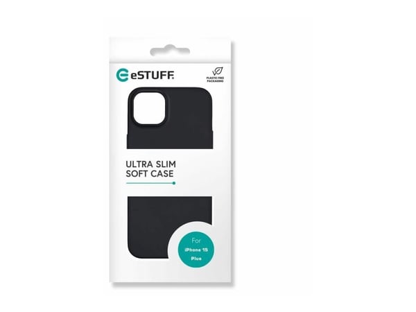 eSTUFF ES67101026, Suojus, Apple, iPhone 15 Plus, 17 cm (6.7"), Musta