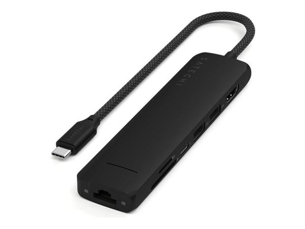 Satechi 7-in-1 - Telakointiasema - USB-C / USB 3.2 Gen 2 x 2 - HDMI - 1GbE