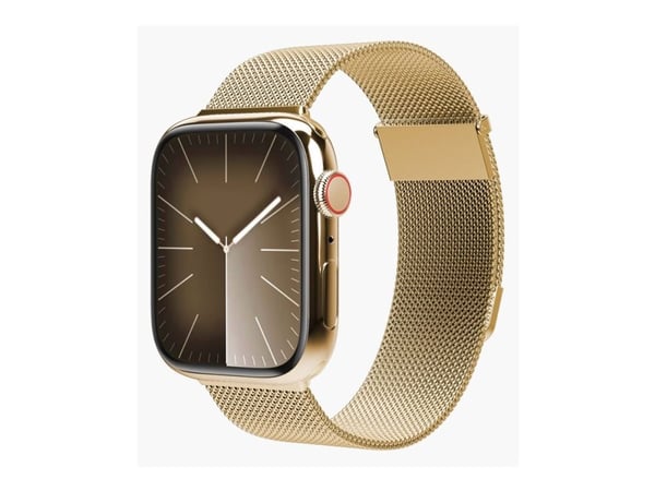 Vonmählen Milanese Loop 2 - Sløyfe for smart armbåndsur - 40/41/42 mm - gull - for Apple Watch Hermès Series 9, SE 3, Series 10, Series 11, Series ...