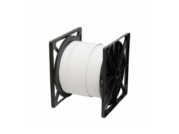 Lanview - Samlet kabel - 305 m - 6.3 mm - foliebelagt uskjermet tvinnet kabelpar (F/UTP) - CAT 6 - halogenfri, rund, solid, 10 Gigabit Ethernet - hvit