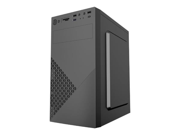 Gembird Fornax K170 - Kontorsdatorlåda - mini ATX - ingen strömförsörjning (ATX) - svart - USB/ljud