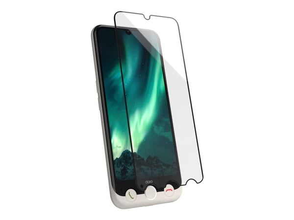 DORO - Skjermbeskyttelse for mobiltelefon - glass - rammefarge svart