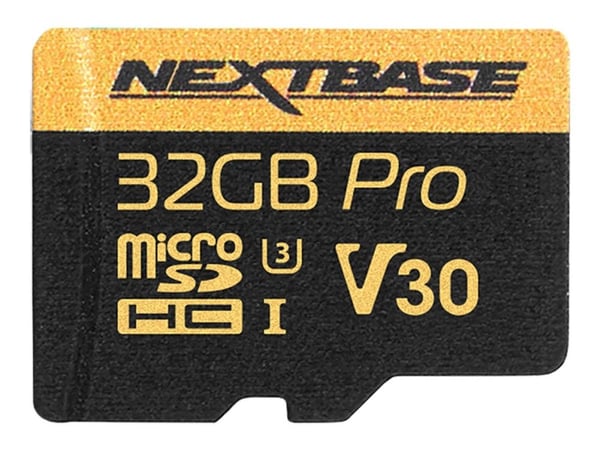 Nextbase - Flashminnekort (microSDHC til SD-adapter inkludert) - 32 GB - UHS Class 3 - microSDHC - svart