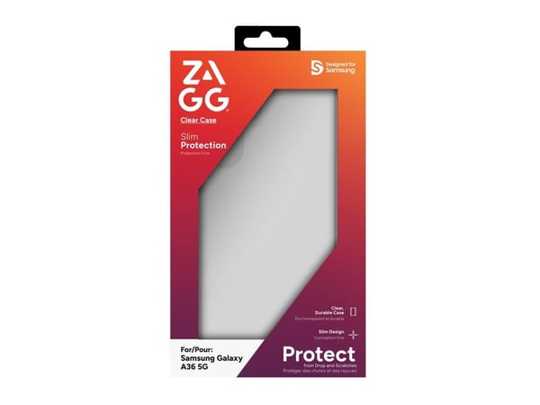 Zagg Clear Protect - Baksidedeksel for mobiltelefon - gjennomsiktig - for Samsung Galaxy A36