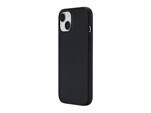 eSTUFF Infinite Vienna - Baksidedeksel for mobiltelefon - MagSafe-samsvar - termoplast-polyuretan (TPU) - svart - for Apple iPhone 15