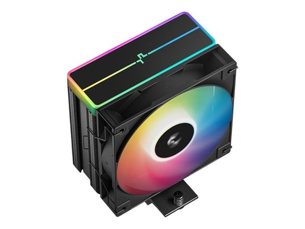 Deepcool AG400 BK ARGB V2 - Processorkylare - (för: LGA1851, AM4, AM5, LGA1200, LGA1700, LGA115x Socket) - 120 mm - svart