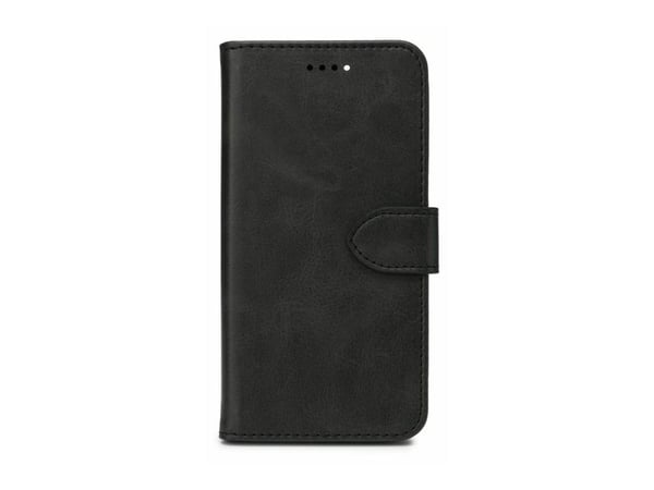 eSTUFF WALES - Lommebok for mobiltelefon - polyuretan (PU) - svart - for Apple iPhone 15