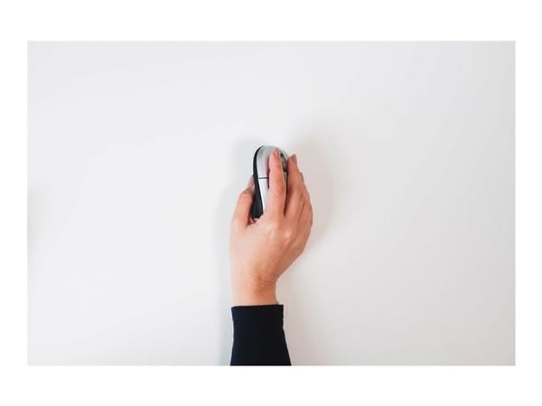 BakkerElkhuizen Grip Mouse - Mus - optisk - 3 knapper - trådløs - USB trådløs mottaker