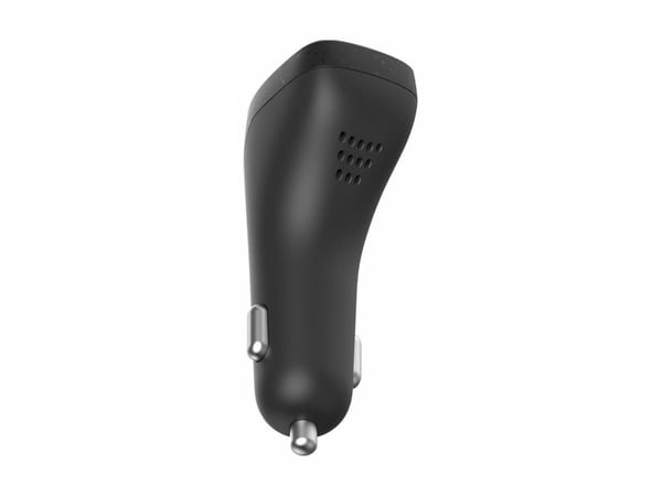 eSTUFF INFINITE - Bilstrømadapter - 100 watt - 3 A - QC 3.0, PD 3.0 - 3 utgangskontakter (USB-C, USB-type A) - svart
