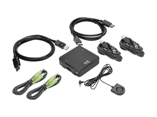 Tripp Lite B004-DP2UA2-K, 3840 x 2160 pikseliä, Musta
