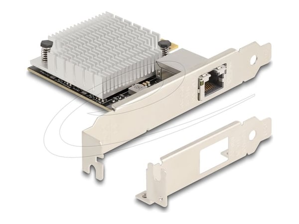 Delock - Nettverksadapter - PCIe 3.0 x4 lav profil - 100M/1G/2.5G/5G/10 Gigabit Ethernet x 1