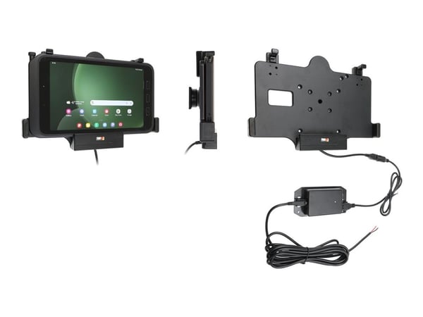 Brodit - Laddningshållare för bil - aktiv, för fast installation - 2.7 A (Pogo) - svart - för Samsung Galaxy Tab Active5
