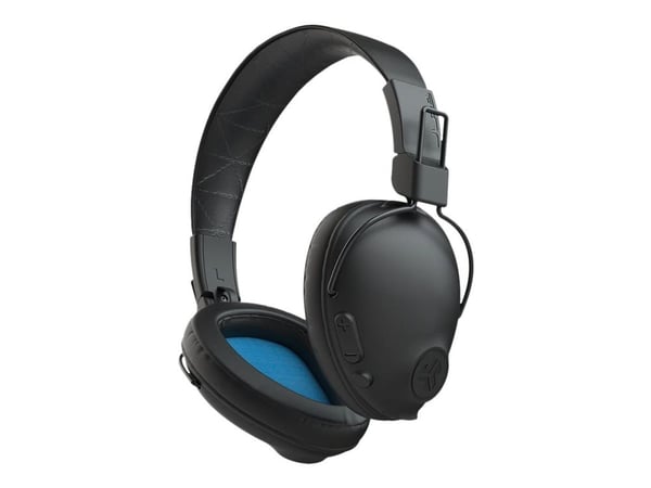 JLab Studio Pro - Hodetelefoner med mikrofon - full størrelse - Bluetooth - trådløs, kablet - aktiv støydemping - 3,5 mm jakk - svart