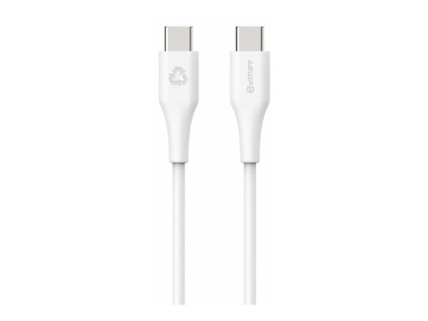 eSTUFF ES604070, 0,5 m, USB C, USB C, USB 2.0, 480 Mbit/s, Valkoinen