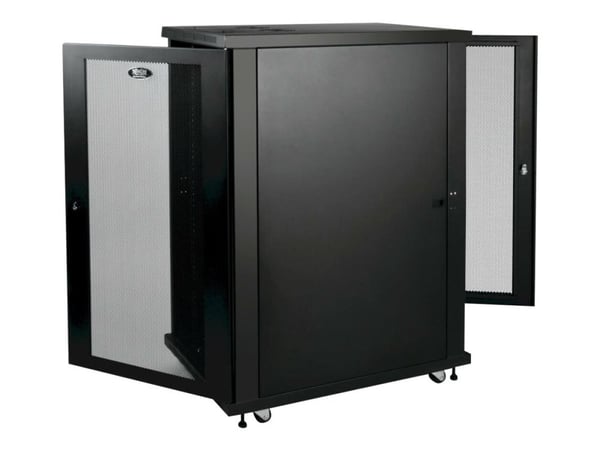 Eaton Tripp Lite Series 24U Rack Enclosure Server Cabinet 33" Deep w/ Doors & Sides - Rack skap - svart - 24U - 19"