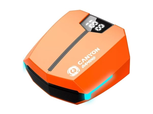 Canyon DoubleBee GTWS-2 - True wireless-hodetelefoner med mikrofon - i øret - Bluetooth - oransje