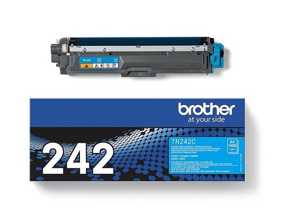 Brother TN242C - Cyan - original - tonerkassett - för Brother DCP-9017, DCP-9022, HL-3142, HL-3152, HL-3172, MFC-9142, MFC-9332, MFC-9342