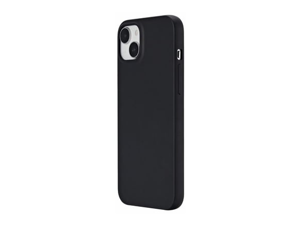 eSTUFF Infinite Vienna - Baksidedeksel for mobiltelefon - MagSafe-samsvar - termoplast-polyuretan (TPU) - svart - for Apple iPhone 15 Plus