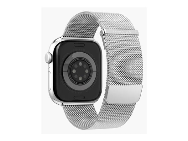 Vonmählen Milanese Loop 2 - Sløyfe for smart armbåndsur - 44/45/46/49 mm - sølv - for Apple Watch Hermès Series 9, SE 3, Series 10, Series 11, Seri...