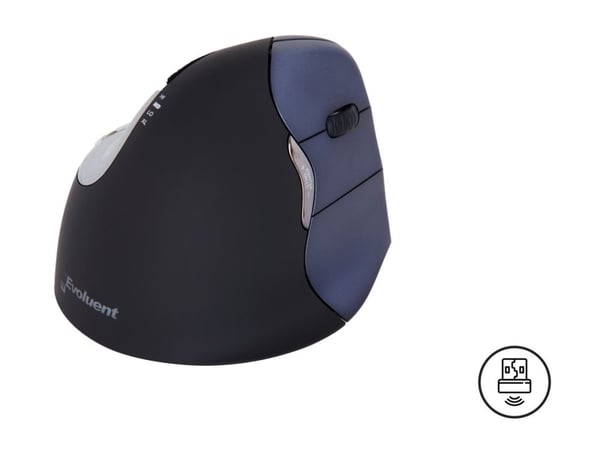 BakkerElkhuizen Evoluent4 Wireless - Mus - høyrehendt - optisk - trådløs