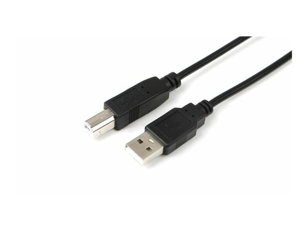 MicroConnect USB 2.0 - USB-kabel - USB-type B (hann) til USB (hann) - USB 2.0 - 50 cm - svart