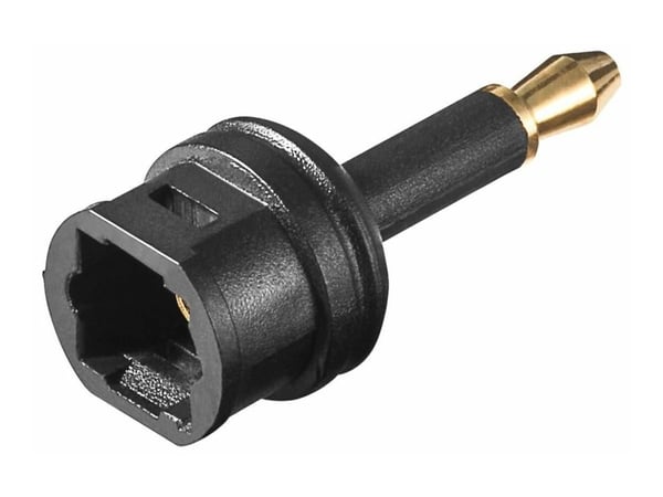 MicroConnect - Digital audio-adapter (optisk) - TOSLINK hunn til mini TOSLINK hann - fiberoptisk