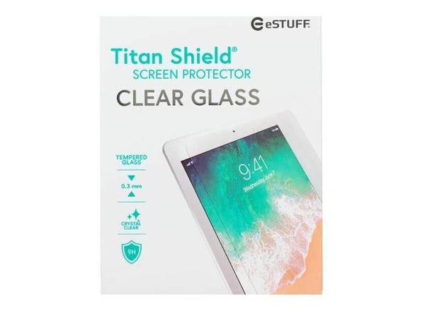 eSTUFF Titan Shield - Skjermbeskyttelse for nettbrett - glass - 7.9" - gjennomsiktig - for Apple iPad mini (6. generasjon)