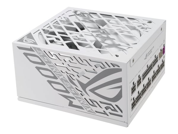 ASUS ROG Strix - White Edition - Virtalähde (sisäinen) - ATX12V 3.1 - 80 PLUS Platinum - AC 100-240 V - 1000 Watt - aktiivinen PFC - valkoinen