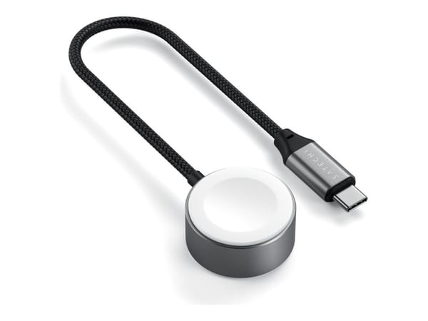 Satechi ST-QCAWM, Sisätila, USB, Langaton lataaminen, 0,193 m, Valkoinen, Harmaa