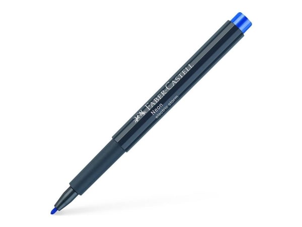 Faber-Castell Neon - Fiberspetspenna - elektrisk storm - vattenbaserat bläck - 1.5 mm