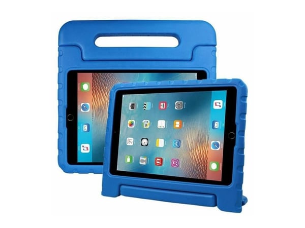 eSTUFF - Baksidedeksel for nettbrett - etylenvinylacetat (EVA), polykarbonat, silikon - blå - 10.2" - for Apple 10.2-inch iPad (7. generasjon, 8. g...