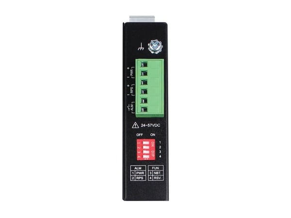 Eaton Tripp Lite Series Industriell Gigabit Ethernet PoE-injektor, 60W PoE++, 802.3bt, Midspan, -40C till +75C, IP30-hölje, Dubbel 24~57VDC, DIN-sk...