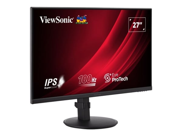 ViewSonic VA2708-HDJ - LED-skjerm - 27" - 1920 x 1080 Full HD (1080p) @ 100 Hz - IPS - 250 cd/m² - 1300:1 - 5 ms - HDMI, VGA, DisplayPort