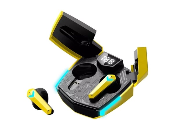 Canyon DoubleBee GTWS-2 - True wireless-hodetelefoner med mikrofon - i øret - Bluetooth - gul