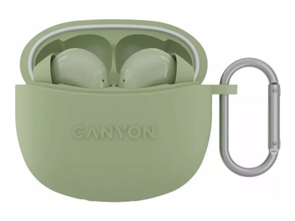 Canyon TWS-5 - True wireless-hodetelefoner med mikrofon - i øret - Bluetooth - grønn