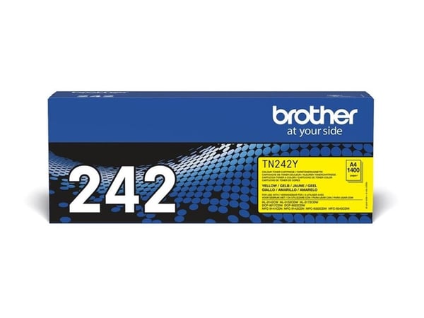 Brother TN242Y - Gul - original - tonerkassett - för Brother DCP-9017, DCP-9022, HL-3142, HL-3152, HL-3172, MFC-9142, MFC-9332, MFC-9342